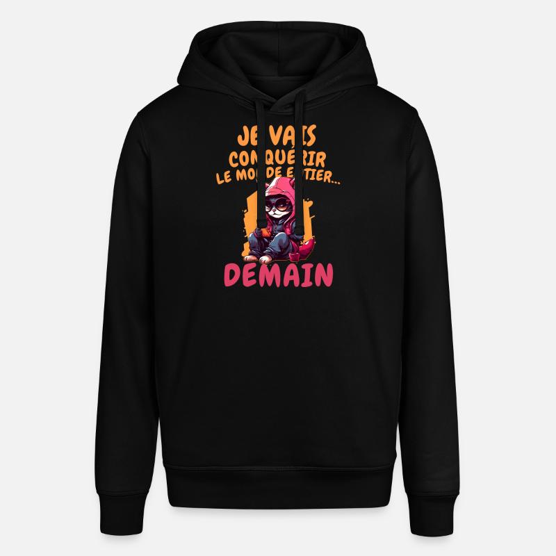 Je vais conquérir - Sweat à capuche SOUNDER Stanley/Stella Unisexe - noir