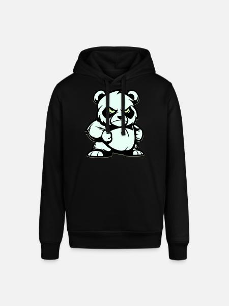 Panda Bear Comic - Stanley/Stella SOUNDER Unisex Hoodie - black