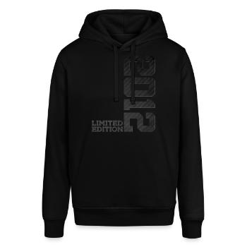 14. GEBURTSTAG LIMITED EDITION 2012 - Stanley/Stella Unisex Hoodie SOUNDER - Schwarz - Vorne - Alina (178cm) & Michal (187cm)