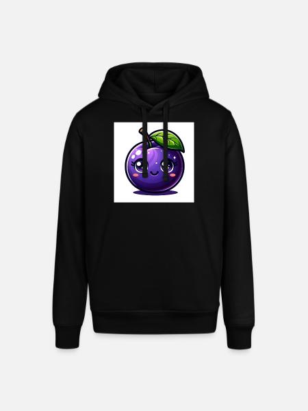 Plum purple - Stanley/Stella SOUNDER Unisex Hoodie - black