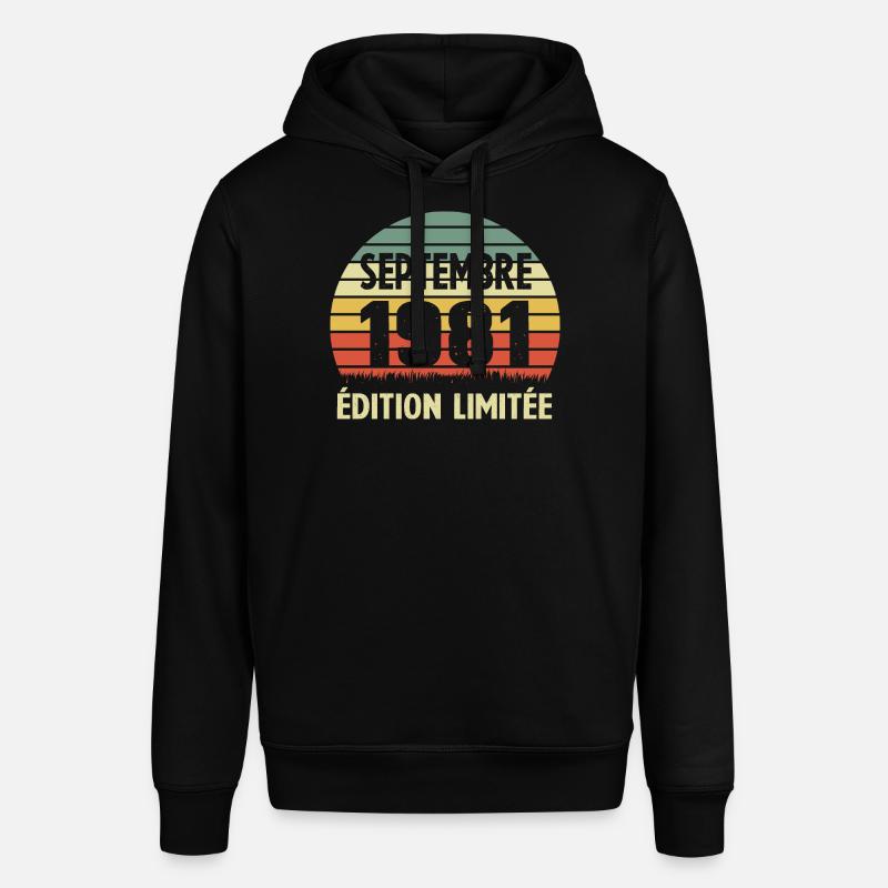 Septembre 1981 Edition limitée - Sweat à capuche SOUNDER Stanley/Stella Unisexe - noir