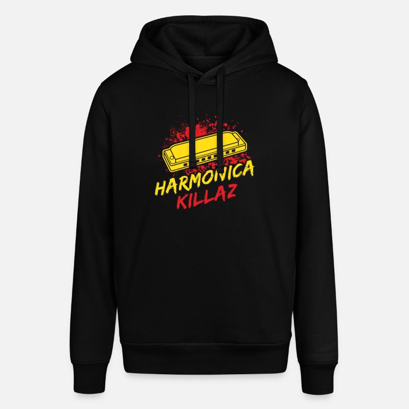 Funny Harmonica Player Killaz Harmonica - Stanley/Stella Unisex Hoodie SOUNDER - Schwarz