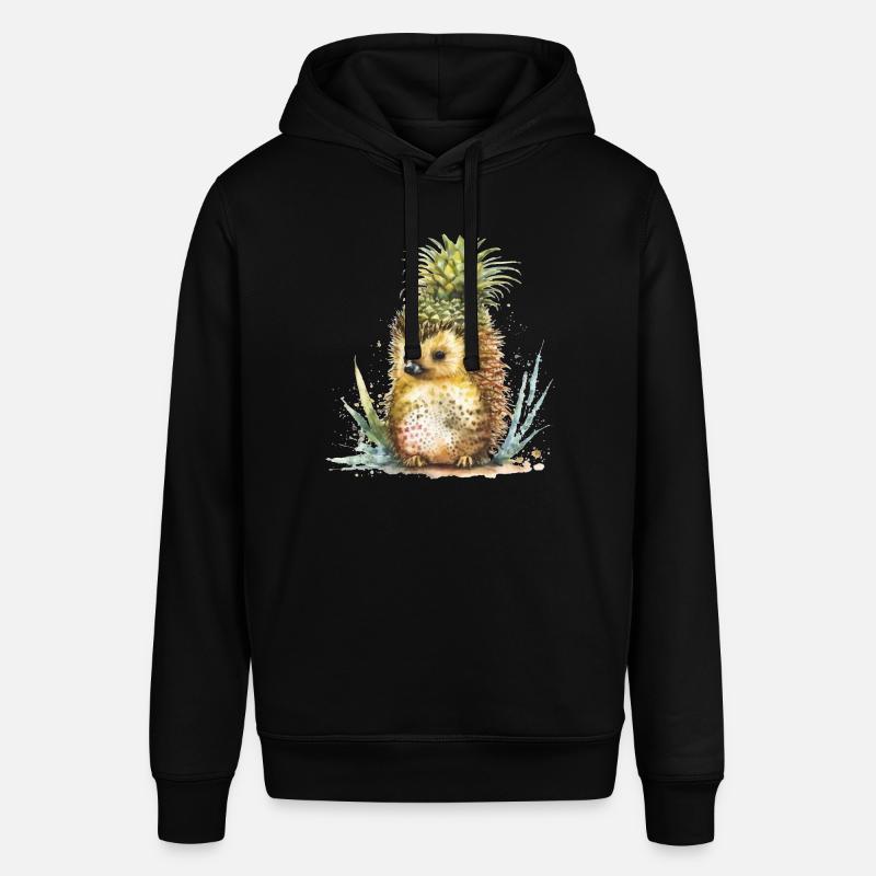 Hérisson ananas tropical - Sweat à capuche SOUNDER Stanley/Stella Unisexe - noir