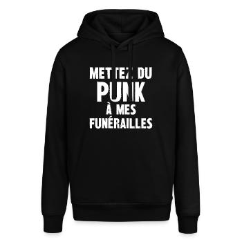 mettez du punk à mes funérailles - Sweat à capuche SOUNDER Stanley/Stella Unisexe - noir - Devant - Alina (178cm) & Michal (187cm)
