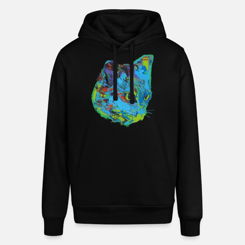 chat, chat, illustration, graffiti, chat, - Sweat à capuche SOUNDER Stanley/Stella Unisexe - noir