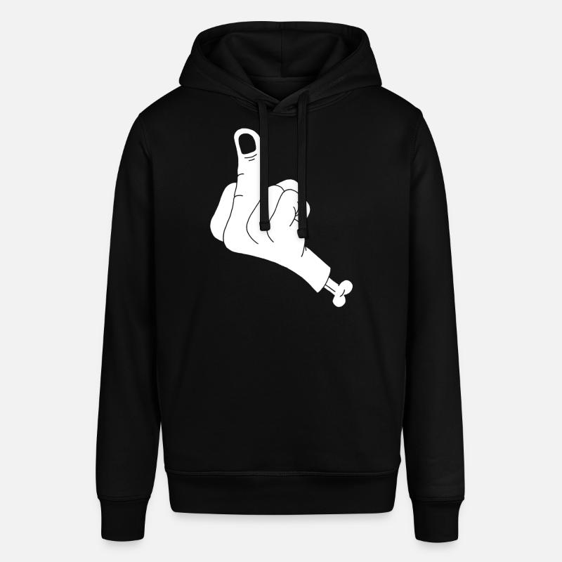 Main coupée et vulgarité (blanc) - Sweat à capuche SOUNDER Stanley/Stella Unisexe - noir