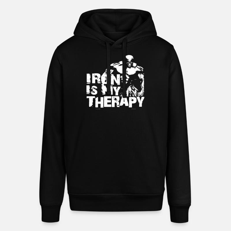 Iron is my therapy - Sweat à capuche SOUNDER Stanley/Stella Unisexe - noir