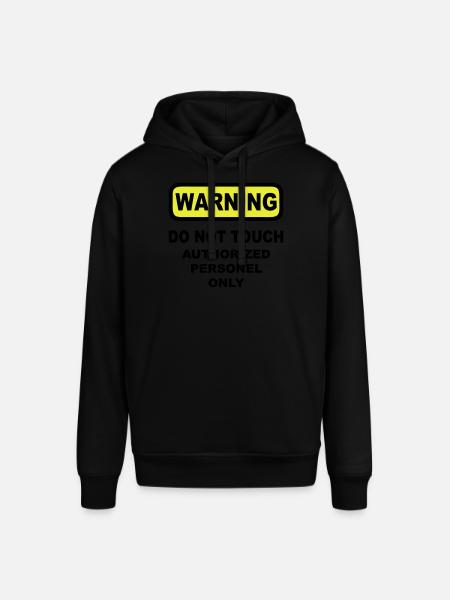 warning humor - Stanley/Stella SOUNDER Unisex Hoodie - black
