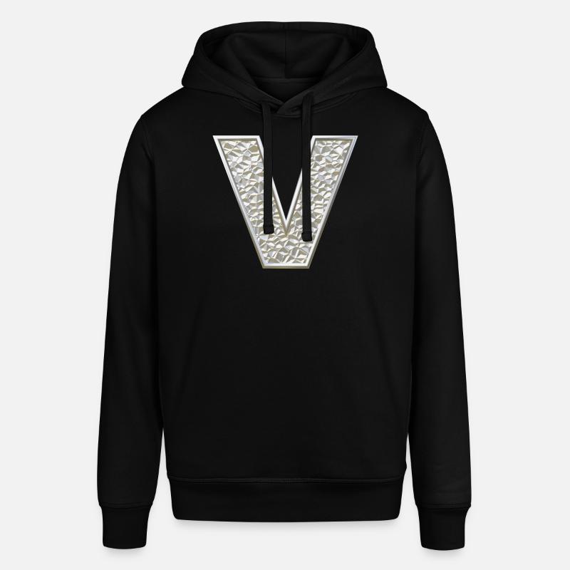 V, lettre, initiale, monogramme, - Sweat à capuche SOUNDER Stanley/Stella Unisexe - noir
