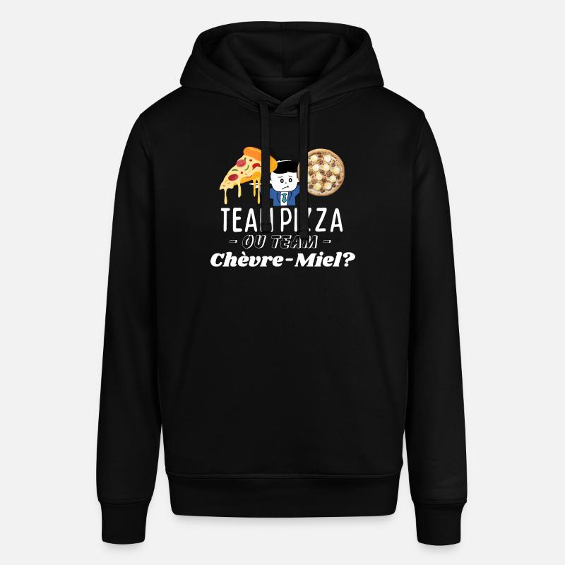 Team Pizza oder Team Chèvre-Miel? - Stanley/Stella Unisex Hoodie SOUNDER - Schwarz