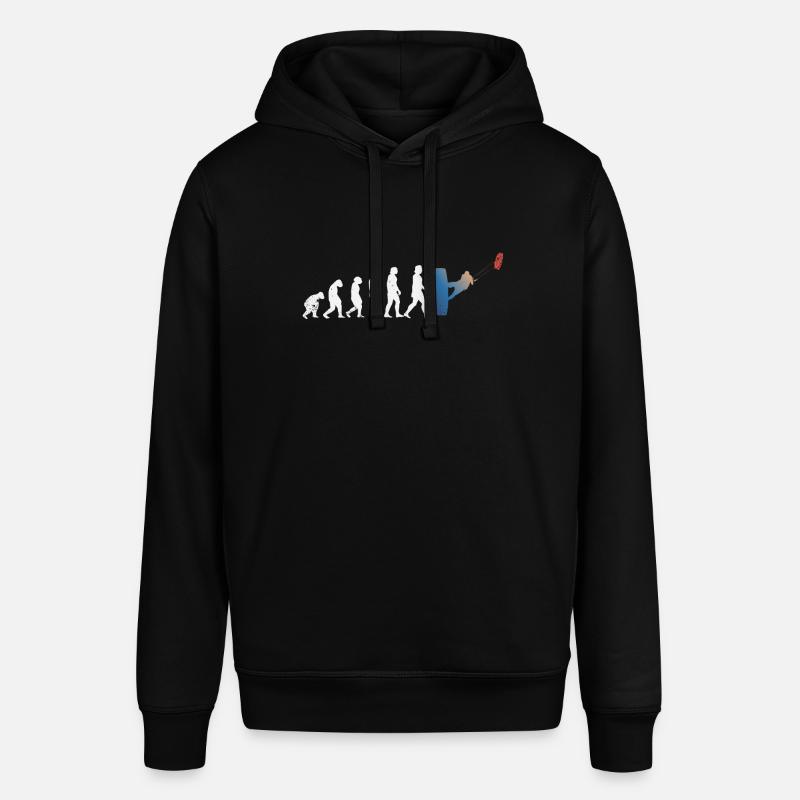 Kitesurfen Geschenkidee Kiteboarden Evolution - Stanley/Stella Unisex Hoodie SOUNDER - Schwarz