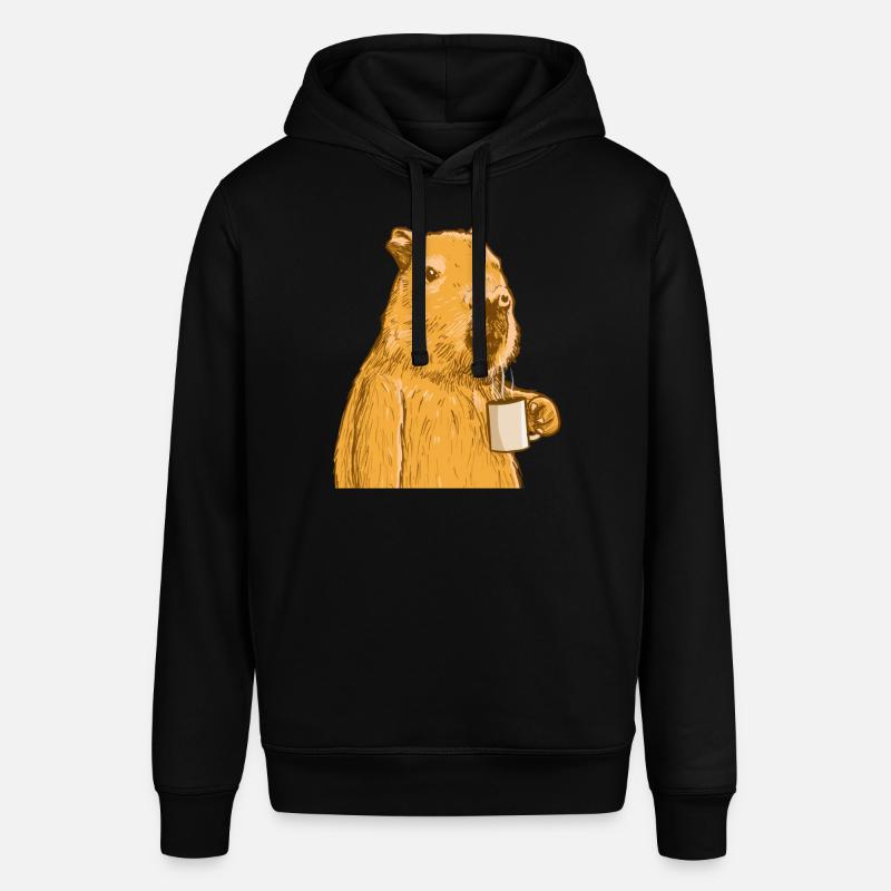 Café Capybara - Sweat à capuche SOUNDER Stanley/Stella Unisexe - noir