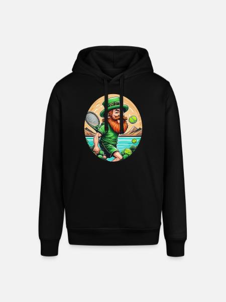 St. Patrick's Day Shamrock Tennis - Stanley/Stella SOUNDER Unisex Hoodie - black