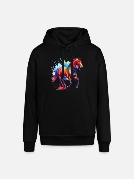Irisches Zugpferd Geschenk Pferd - Stanley/Stella Unisex Hoodie SOUNDER - Schwarz