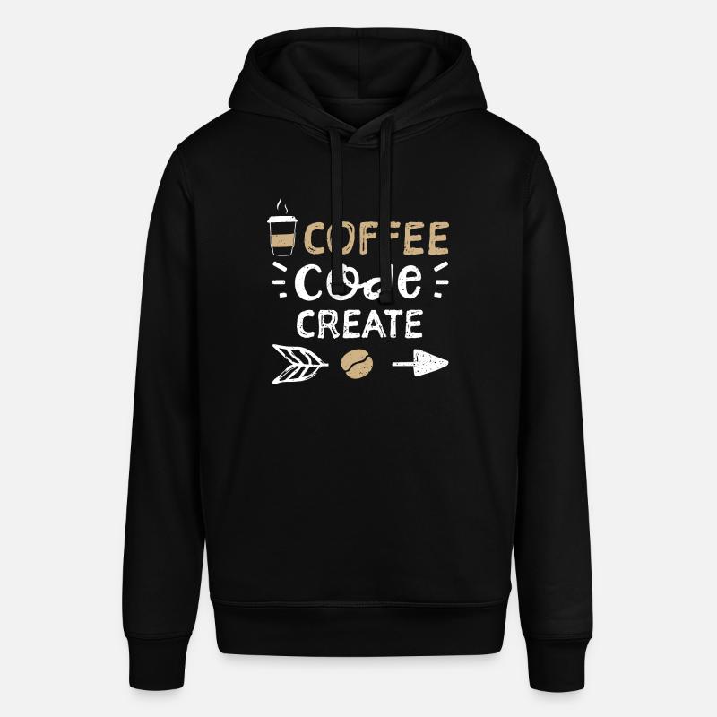Café Code Create - Café - Sweat à capuche SOUNDER Stanley/Stella Unisexe - noir