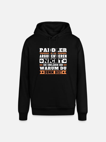 Paddlers don't argue - Stanley/Stella SOUNDER Unisex Hoodie - black