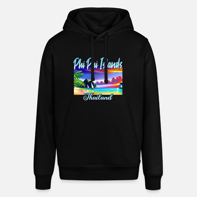 Îles Phi Phi - Sweat à capuche SOUNDER Stanley/Stella Unisexe - noir