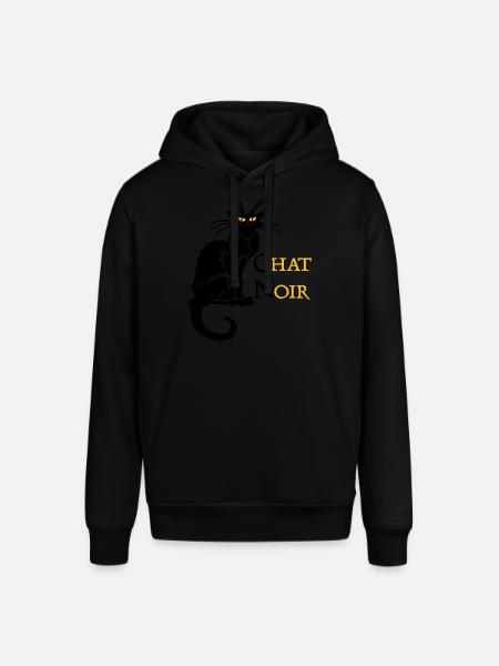 chat noir 'n (text, 2c) - Stanley/Stella SOUNDER Unisex Hoodie - black