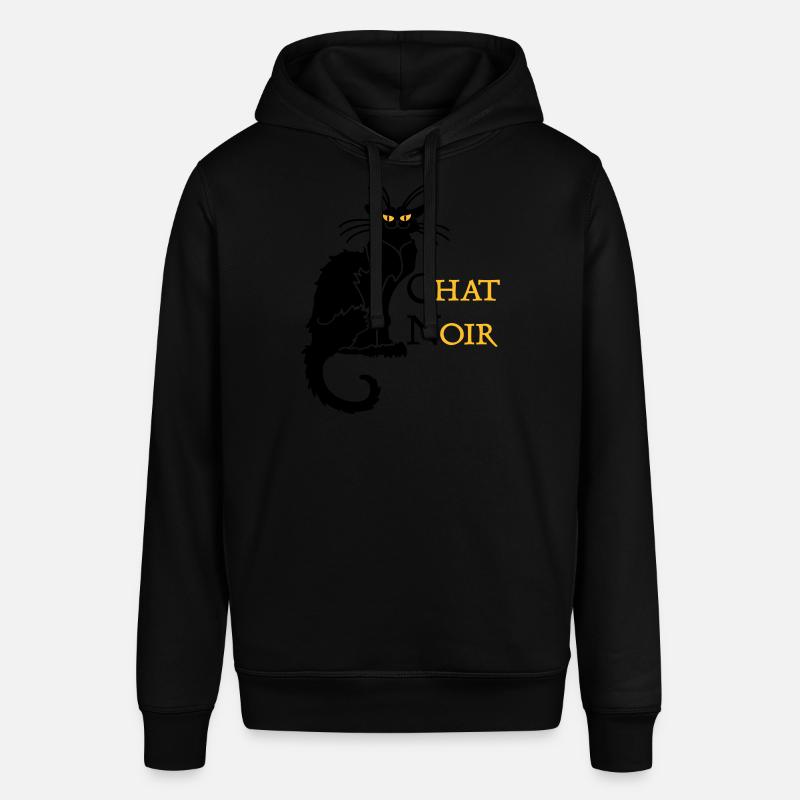 chat noir 'n (text, 2c) - Sweat à capuche SOUNDER Stanley/Stella Unisexe - noir