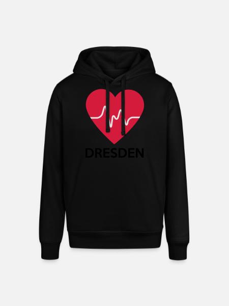 heart Dresden - Stanley/Stella SOUNDER Unisex Hoodie - black