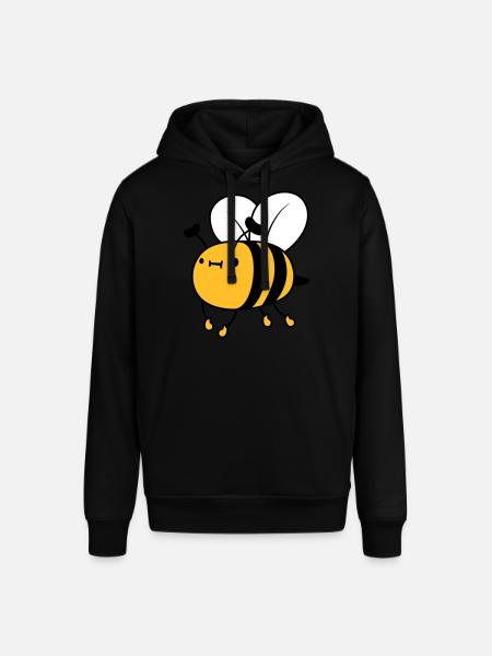 Flying cute bee - Stanley/Stella SOUNDER Unisex Hoodie - black