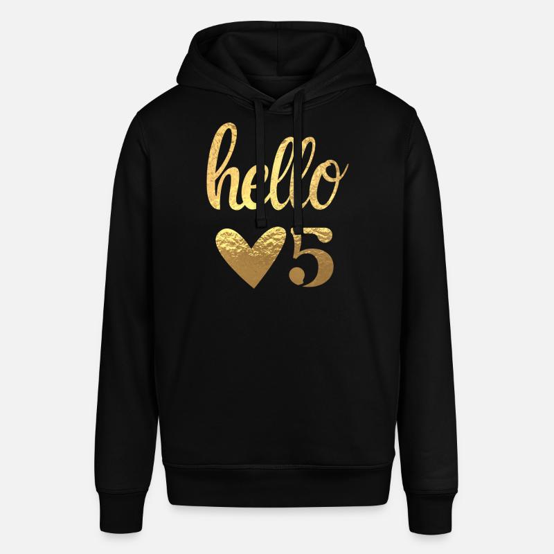 Hello 5 doré - Sweat à capuche SOUNDER Stanley/Stella Unisexe - noir
