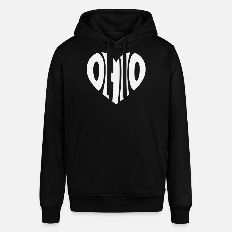 Logo du cœur de l’Ohio - Sweat à capuche SOUNDER Stanley/Stella Unisexe - noir
