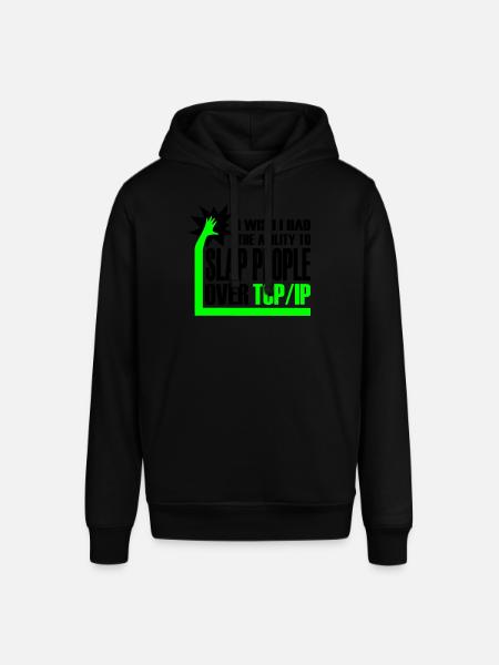 slap_over_tcp_ip - Stanley/Stella SOUNDER Unisex Hoodie - black