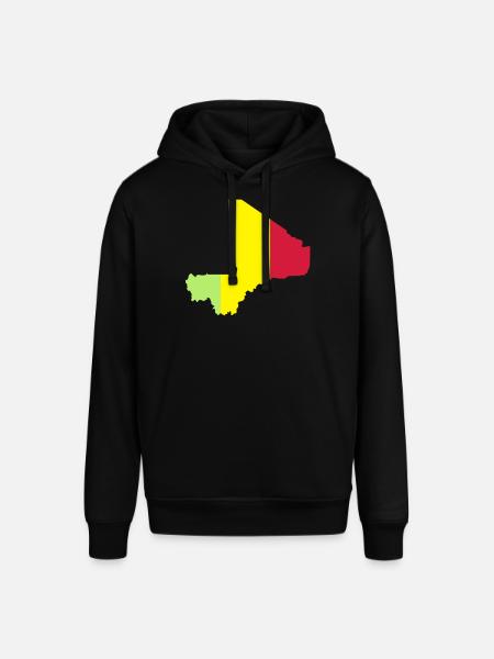 Mali Map - Stanley/Stella SOUNDER Unisex Hoodie - black