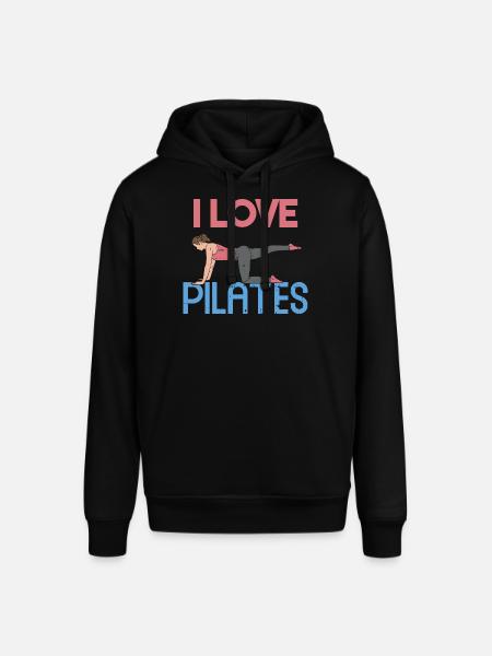 I love Pilates Gift - Stanley/Stella SOUNDER Unisex Hoodie - black