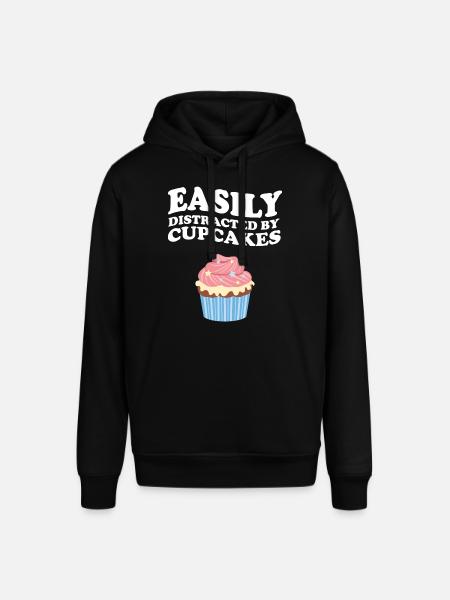 Easily Distracted By Cupcakes - Stanley/Stella Unisex Hoodie SOUNDER - Schwarz