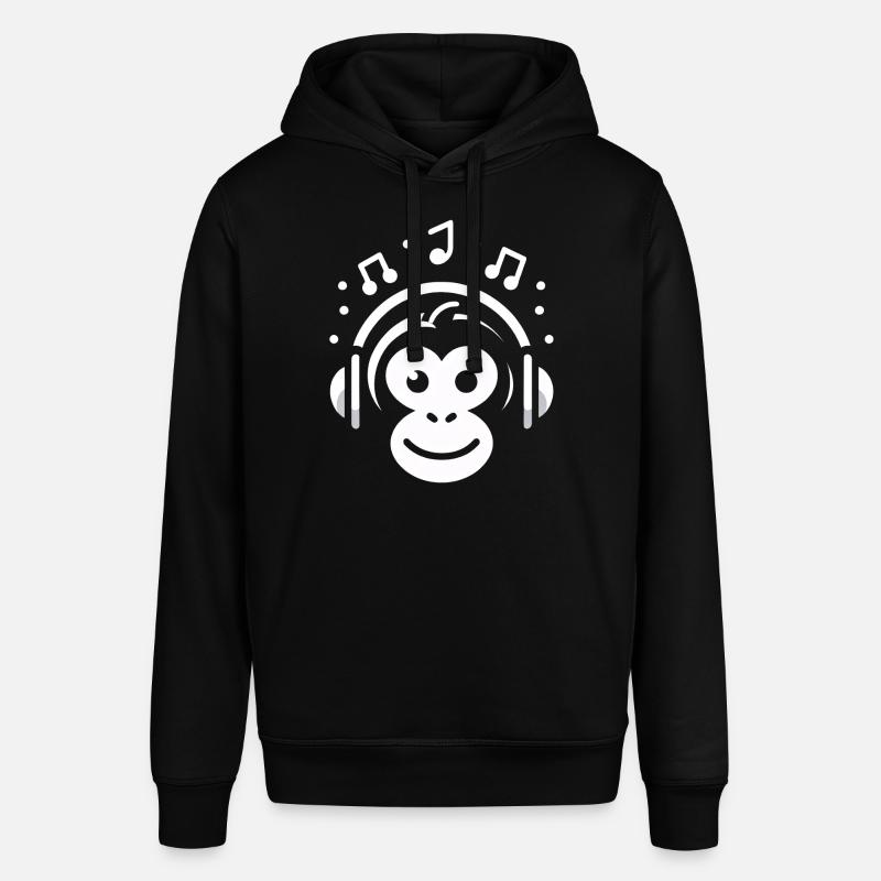 Mélodie de singe joyeux - Sweat à capuche SOUNDER Stanley/Stella Unisexe - noir
