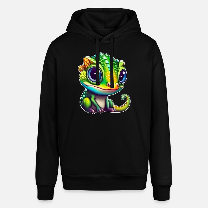 Mignon petit caméléon - Sweat à capuche SOUNDER Stanley/Stella Unisexe - noir
