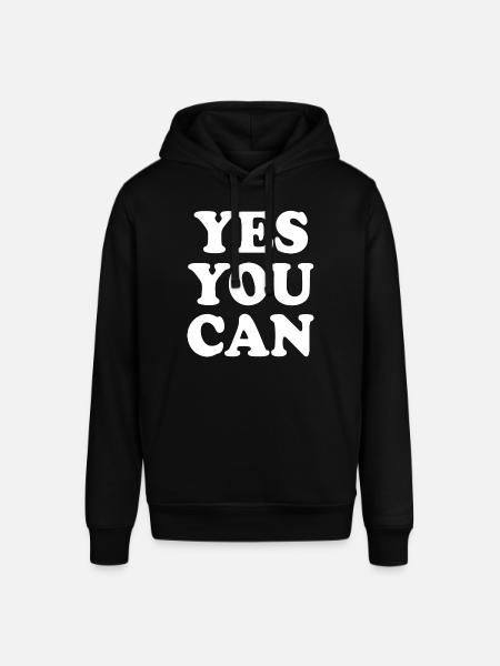 Yes you can - Stanley/Stella SOUNDER Unisex Hoodie - black