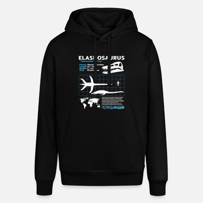 Fiche d’information sur Elasmosaurus - Sweat à capuche SOUNDER Stanley/Stella Unisexe - noir