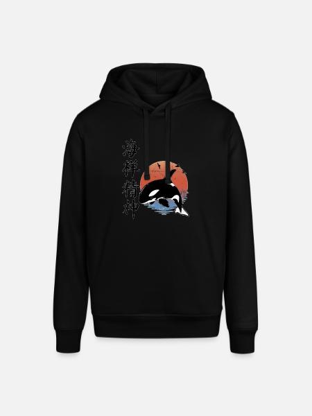 Orca - Stanley/Stella SOUNDER Unisex Hoodie - black