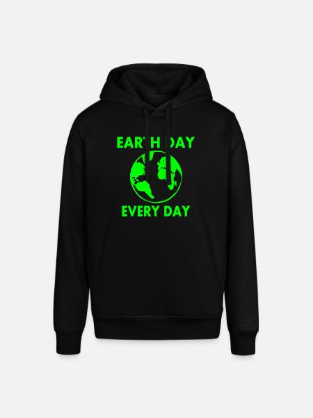Earth day every day - Stanley/Stella SOUNDER Unisex Hoodie - black