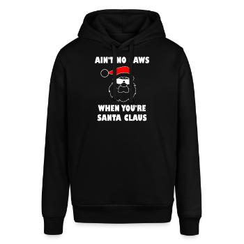Santa Weihnachtsmann Weihnachten Ugly Christmas - Stanley/Stella Unisex Hoodie SOUNDER - Schwarz - Vorne - Alina (178cm) & Michal (187cm)