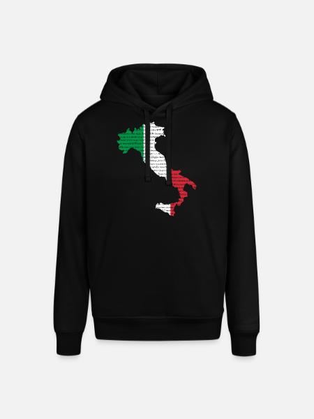 Italy many languages - Stanley/Stella SOUNDER Unisex Hoodie - black
