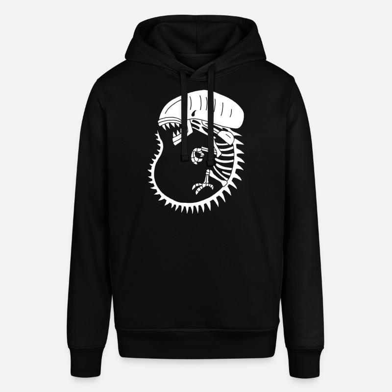 Squelette de monstre extraterrestre blanc - Sweat à capuche SOUNDER Stanley/Stella Unisexe - noir