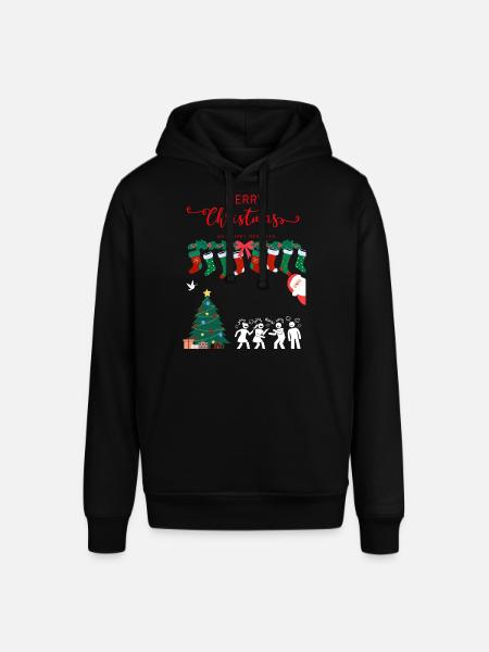 Merry Christmas - Stanley/Stella SOUNDER Unisex Hoodie - black