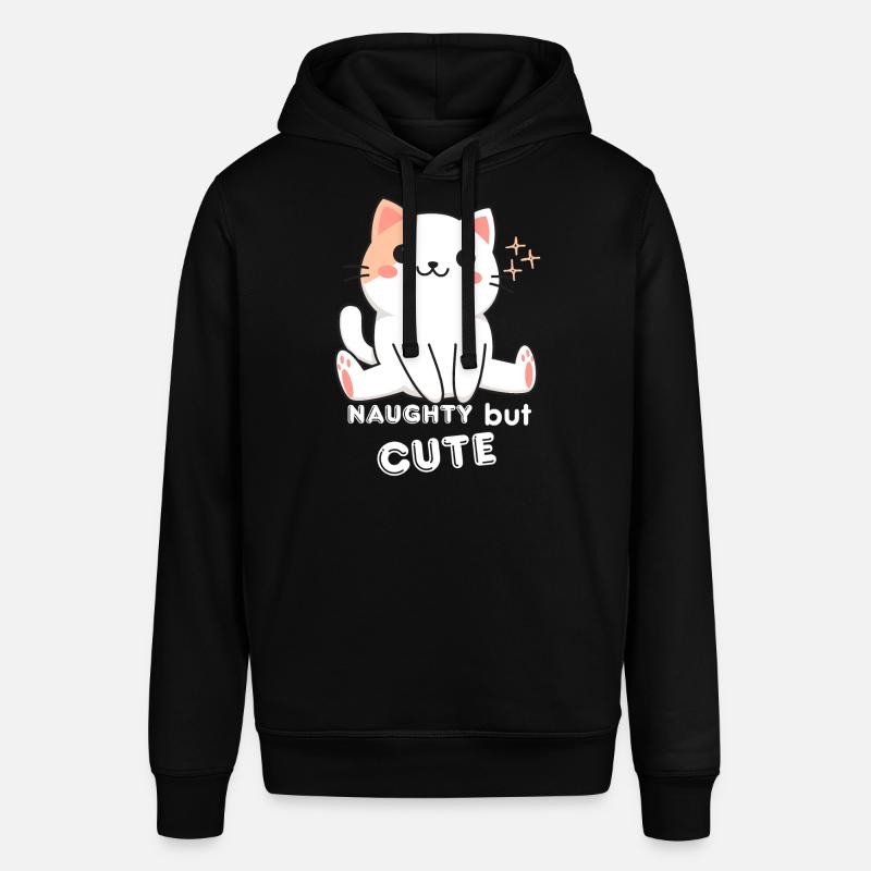 Chat Espiègle et Mignon - Sweat à capuche SOUNDER Stanley/Stella Unisexe - noir