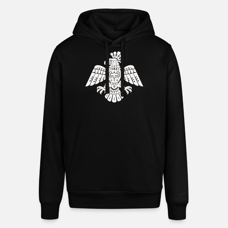 Aztec Eagle Totem Pattern - Stanley/Stella SOUNDER Unisex Hoodie - black