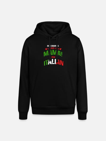 Italienisch Italienischer Akzent Italiener Mama - Stanley/Stella Unisex Hoodie SOUNDER - Schwarz