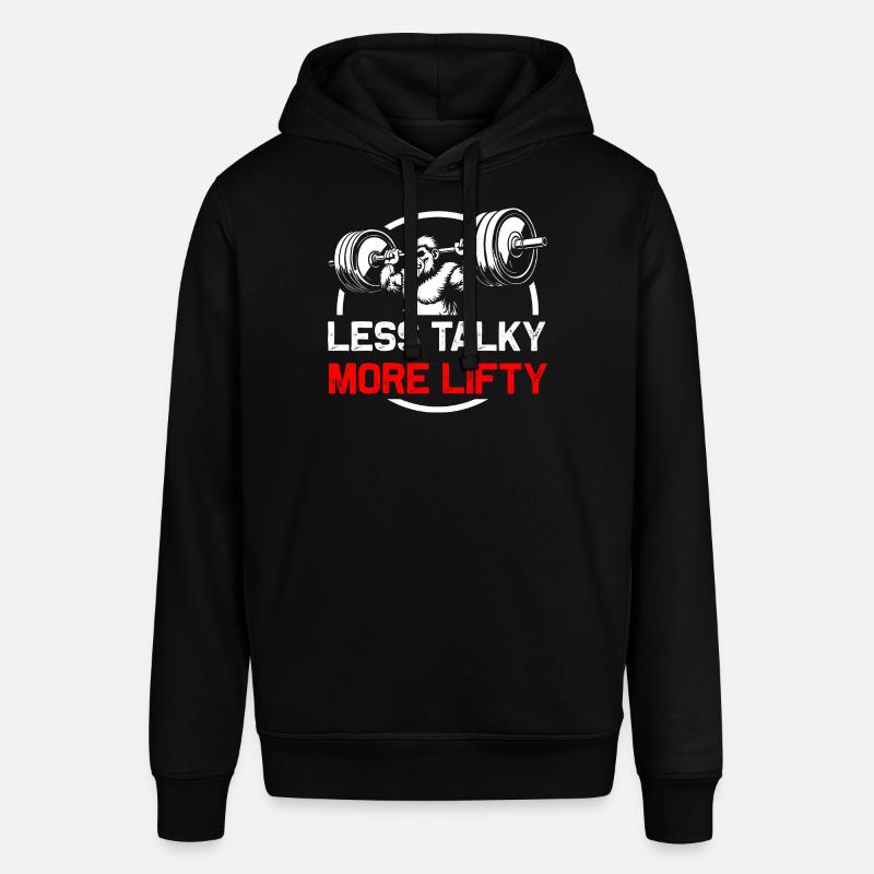 Moins bavard Plus Lifty Gorilla - Sweat à capuche SOUNDER Stanley/Stella Unisexe - noir