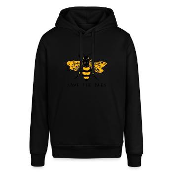 Sustainability - Stanley/Stella SOUNDER Unisex Hoodie - black - Front - Alina (178cm) & Michal (187cm)
