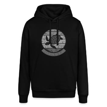 Sustainability - Stanley/Stella SOUNDER Unisex Hoodie - black - Front - Alina (178cm) & Michal (187cm)