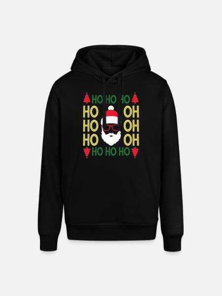 HoHoHo Rasta Santa - Stanley/Stella SOUNDER Unisex Hoodie - black