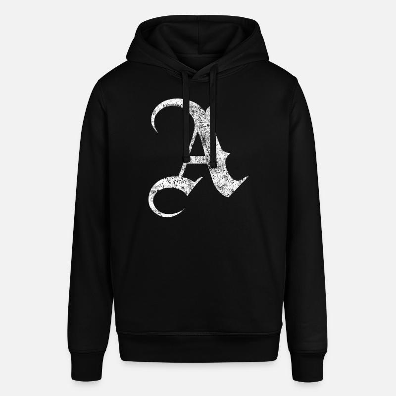 Tshirt alphabet initiale A - Sweat à capuche SOUNDER Stanley/Stella Unisexe - noir