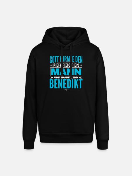 Benedikt Name Design - Stanley/Stella Unisex Hoodie SOUNDER - Schwarz